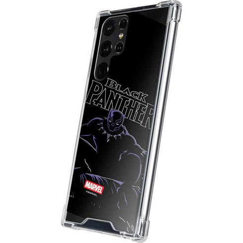 Marvel Black Panther Night Time Watch Galaxy S22 Ultra Clear Case