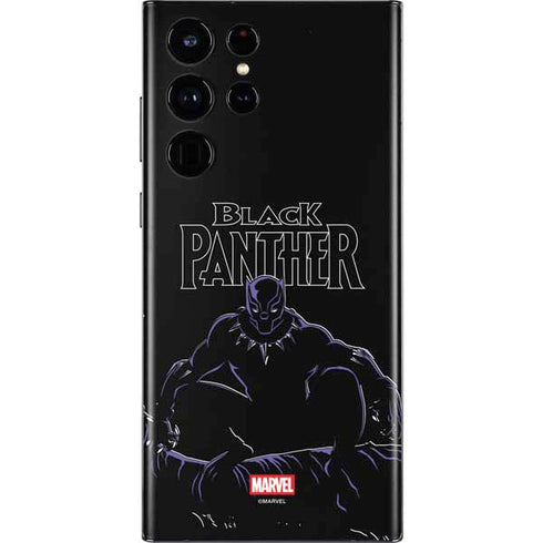 Marvel Black Panther Night Time Watch Galaxy S22 Ultra Skin