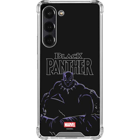 Marvel Black Panther Night Time Watch Galaxy S23 FE Clear Case