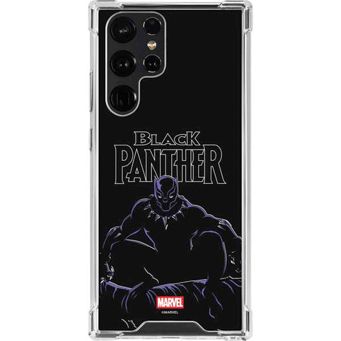 Marvel Black Panther Night Time Watch Galaxy S23 Ultra Clear Case