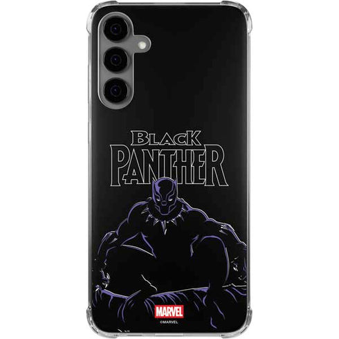 Marvel Black Panther Night Time Watch Galaxy S24 Plus Clear Case