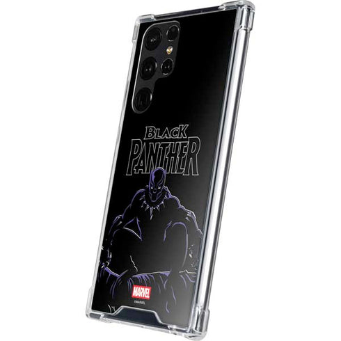 Marvel Black Panther Night Time Watch Galaxy S24 Ultra Clear Case
