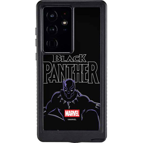Marvel Black Panther Night Time Watch Galaxy S24 Ultra Waterproof Case