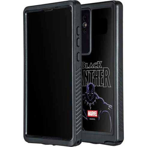 Marvel Black Panther Night Time Watch Galaxy S24 Ultra Waterproof Case