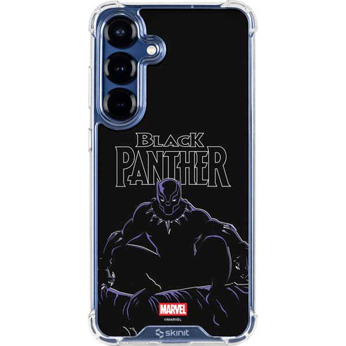 Marvel Black Panther Night Time Watch Galaxy S25 Plus Clear Case