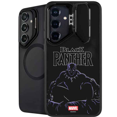 Marvel Black Panther Night Time Watch Galaxy S25 Plus Kickstand Case