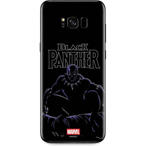 Marvel Black Panther Night Time Watch Galaxy S8 Skin