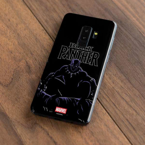 Marvel Black Panther Night Time Watch Galaxy S9 Plus Skin