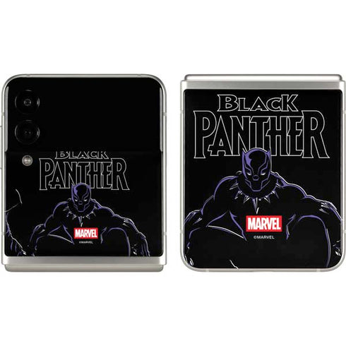 Marvel Black Panther Night Time Watch Galaxy Z Flip3 5G Skin