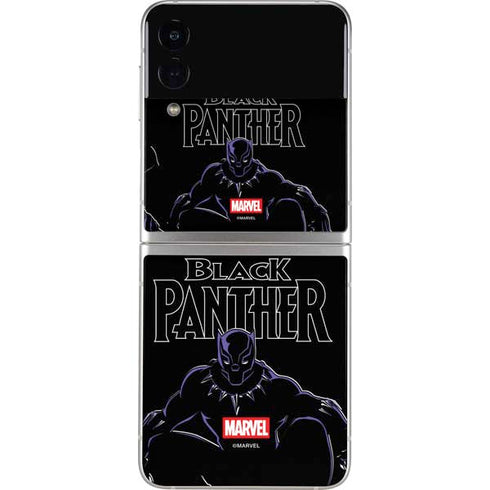 Marvel Black Panther Night Time Watch Galaxy Z Flip3 5G Skin