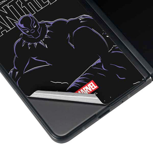 Marvel Black Panther Night Time Watch Galaxy Z Fold3 5G Skin