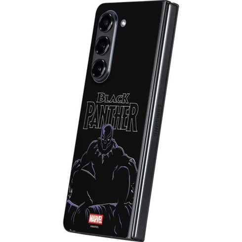 Marvel Black Panther Night Time Watch Galaxy Z Fold5 5G Skin