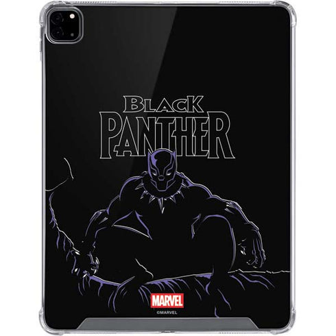 Marvel Black Panther Night Time Watch iPad Pro 12.9in (2020) Clear Case