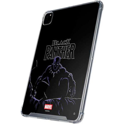 Marvel Black Panther Night Time Watch iPad Pro 12.9in (2020) Clear Case