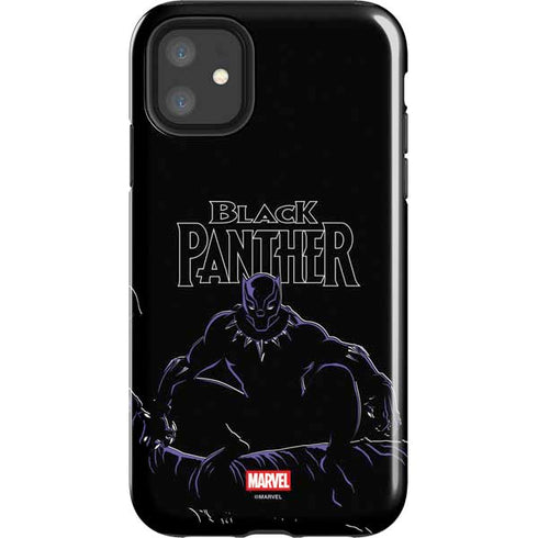 Marvel Black Panther Night Time Watch iPhone 11 Impact Case