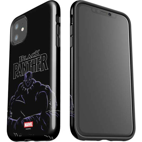 Marvel Black Panther Night Time Watch iPhone 11 Impact Case