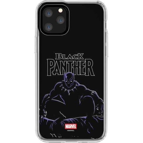 Marvel Black Panther Night Time Watch iPhone 11 Pro Clear Case