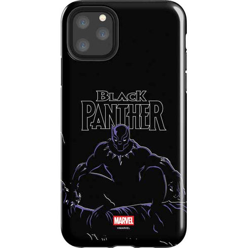 Marvel Black Panther Night Time Watch iPhone 11 Pro Max Impact Case