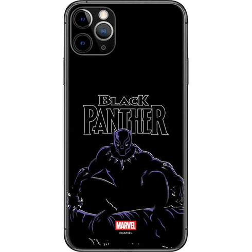 Marvel Black Panther Night Time Watch iPhone 11 Pro Max Skin