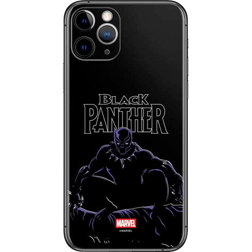 Marvel Black Panther Night Time Watch iPhone 11 Pro Skin