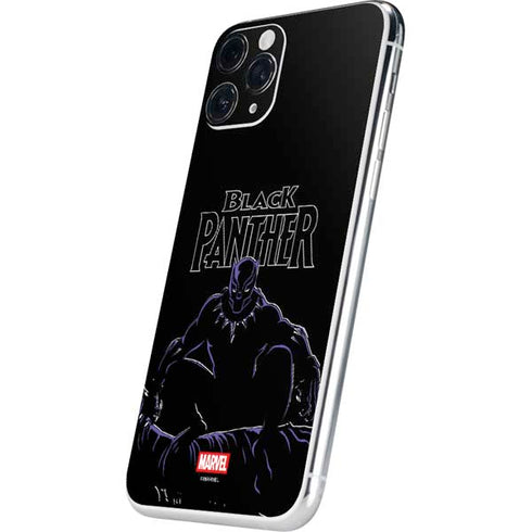 Marvel Black Panther Night Time Watch iPhone 11 Pro Skin