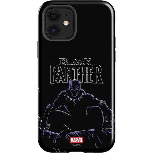Marvel Black Panther Night Time Watch iPhone 12 Impact Case