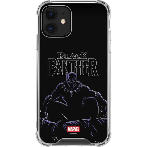 Marvel Black Panther Night Time Watch iPhone 12 Mini Clear Case