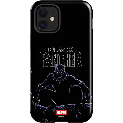 Marvel Black Panther Night Time Watch iPhone 12 Mini Impact Case