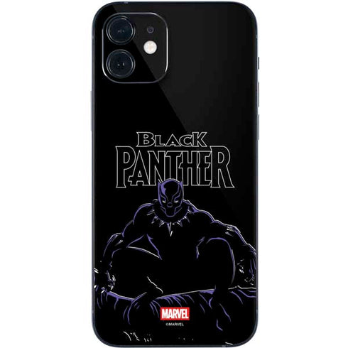 Marvel Black Panther Night Time Watch iPhone 12 Mini Skin