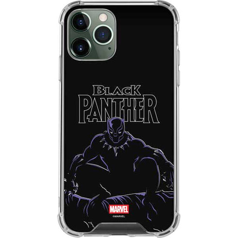 Marvel Black Panther Night Time Watch iPhone 12 Pro Clear Case
