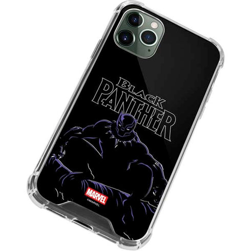 Marvel Black Panther Night Time Watch iPhone 12 Pro Clear Case