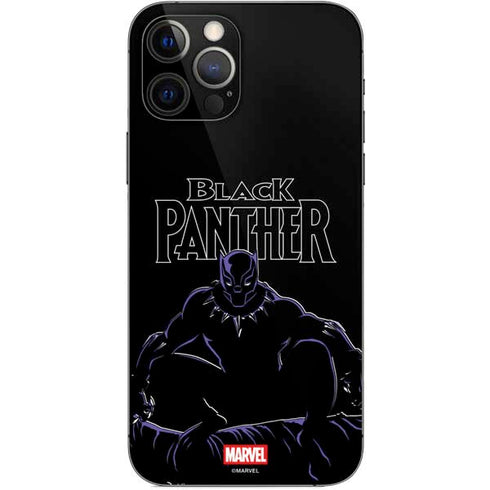 Marvel Black Panther Night Time Watch iPhone 12 Pro Skin