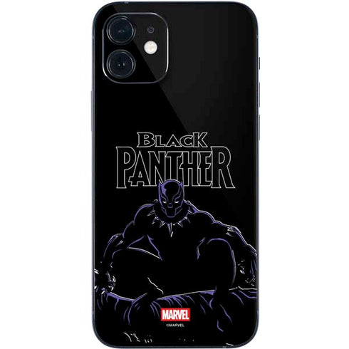 Marvel Black Panther Night Time Watch iPhone 12 Skin
