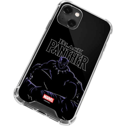 Marvel Black Panther Night Time Watch iPhone 13 Mini Clear Case