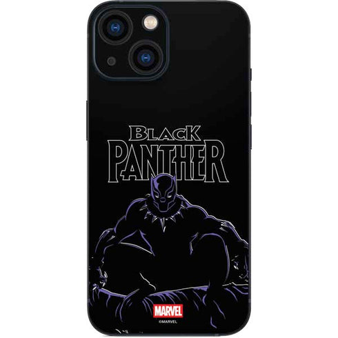 Marvel Black Panther Night Time Watch iPhone 13 Mini Skin