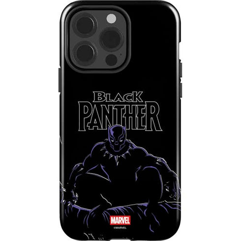 Marvel Black Panther Night Time Watch iPhone 13 Pro Impact Case