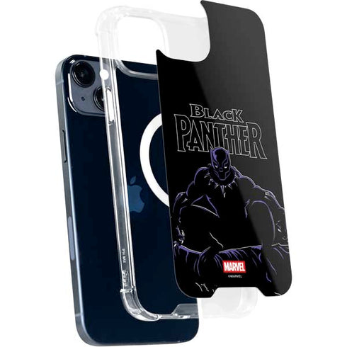Marvel Black Panther Night Time Watch iPhone 14 MagSafe Case
