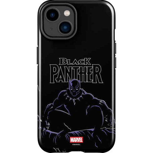 Marvel Black Panther Night Time Watch iPhone 14 Plus Impact Case