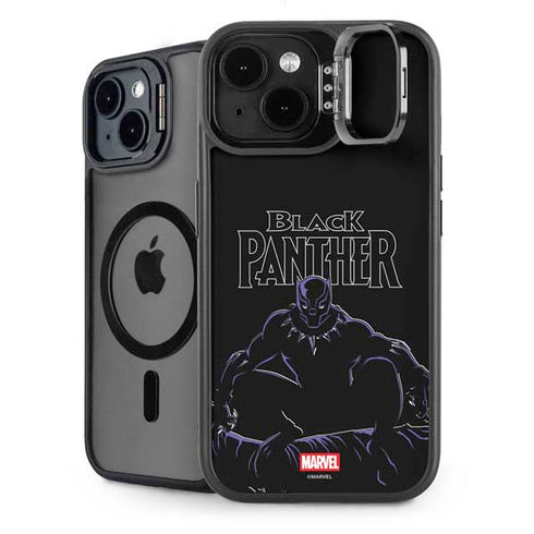 Marvel Black Panther Night Time Watch iPhone 14 Plus Kickstand Case