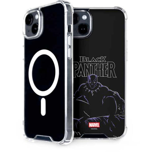 Marvel Black Panther Night Time Watch iPhone 14 Plus MagSafe Case