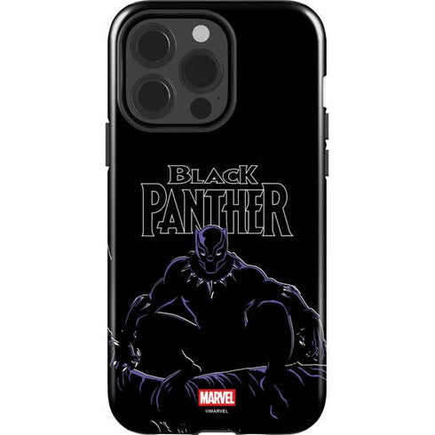 Marvel Black Panther Night Time Watch iPhone 14 Pro Impact Case