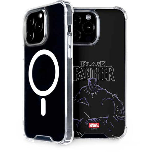 Marvel Black Panther Night Time Watch iPhone 14 Pro Max MagSafe Case