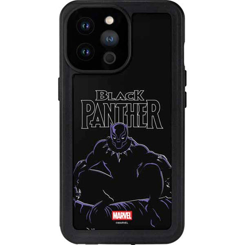 Marvel Black Panther Night Time Watch iPhone 14 Pro Max Waterproof Case