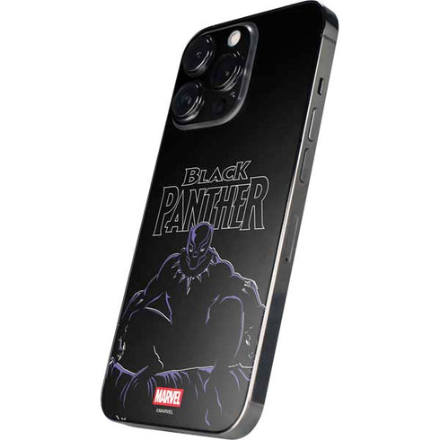 Marvel Black Panther Night Time Watch iPhone 14 Pro Skin