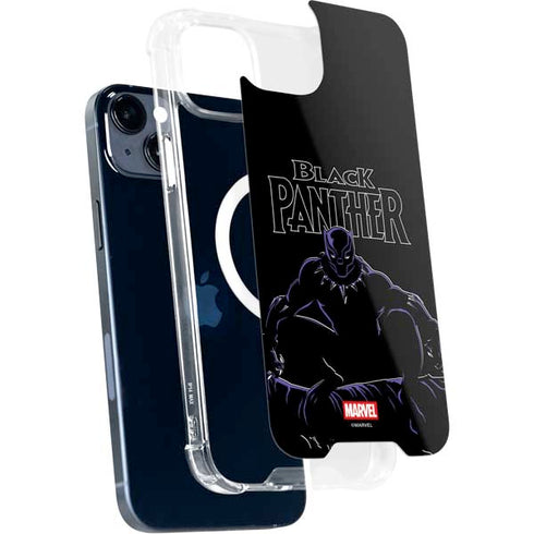 Marvel Black Panther Night Time Watch iPhone 15 MagSafe Case