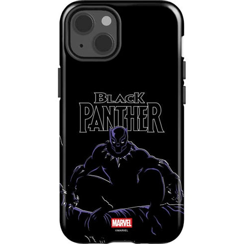 Marvel Black Panther Night Time Watch iPhone 15 Plus Impact Case