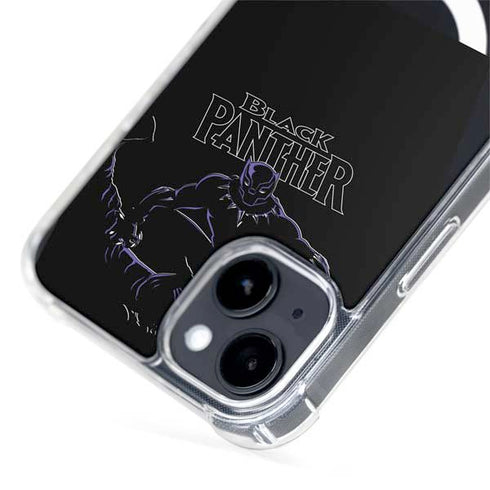 Marvel Black Panther Night Time Watch iPhone 15 Plus MagSafe Case