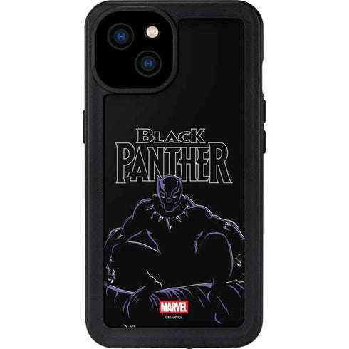 Marvel Black Panther Night Time Watch iPhone 15 Plus Waterproof Case