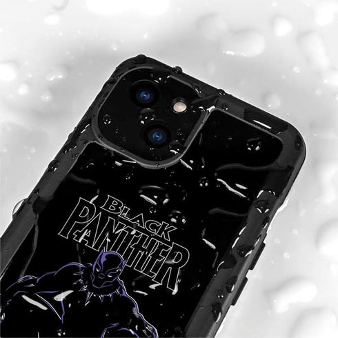Marvel Black Panther Night Time Watch iPhone 15 Plus Waterproof Case