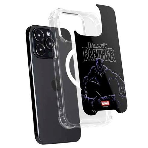 Marvel Black Panther Night Time Watch iPhone 15 Pro MagSafe Case